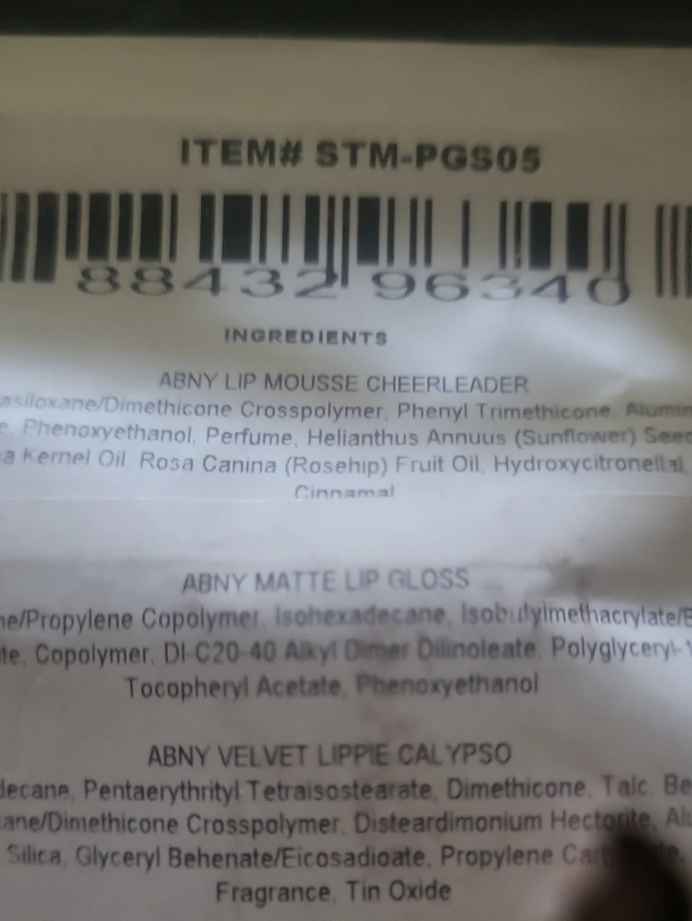 Absolute 4 Piece Lip Set  Above What Included Sealed Colors Above Free Gift.